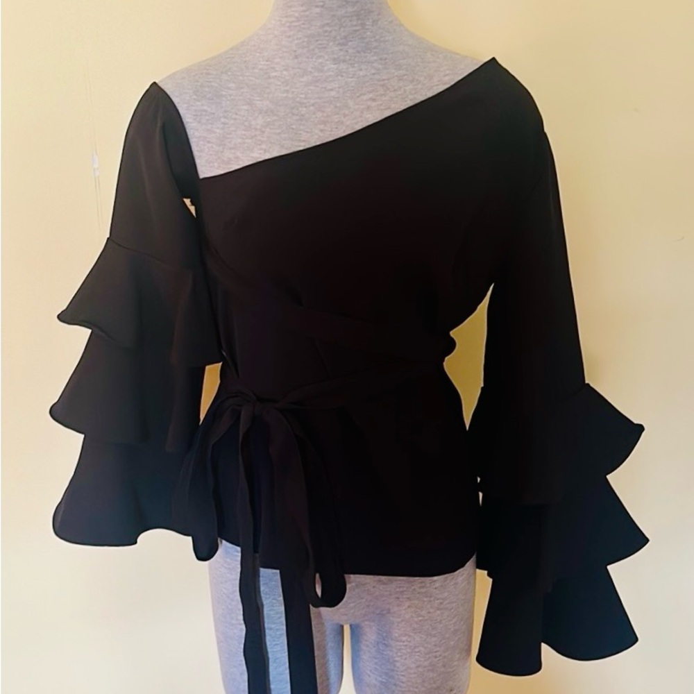 Venus asymmetrical long sleeve stylish top.